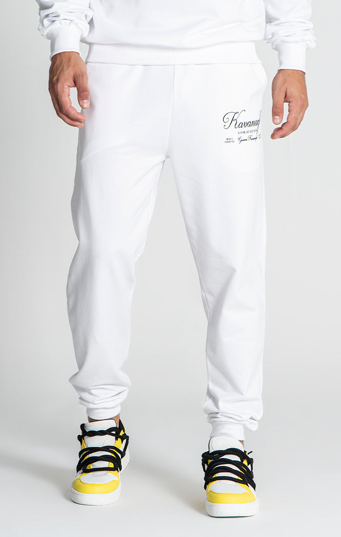 White Showstopper Joggers