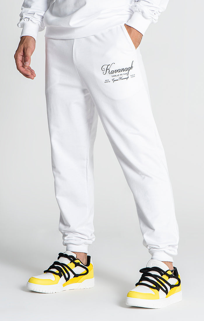 White Showstopper Joggers