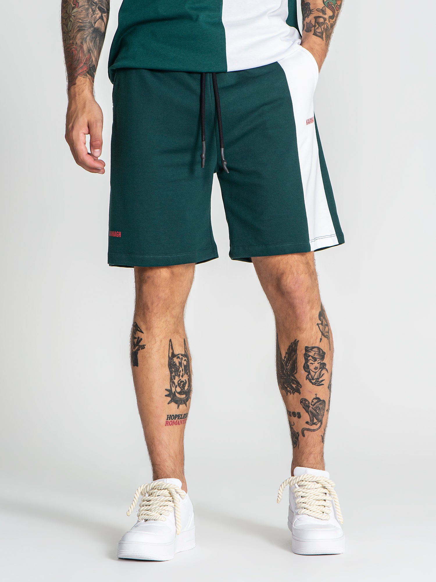 shorts / Green Block Shorts