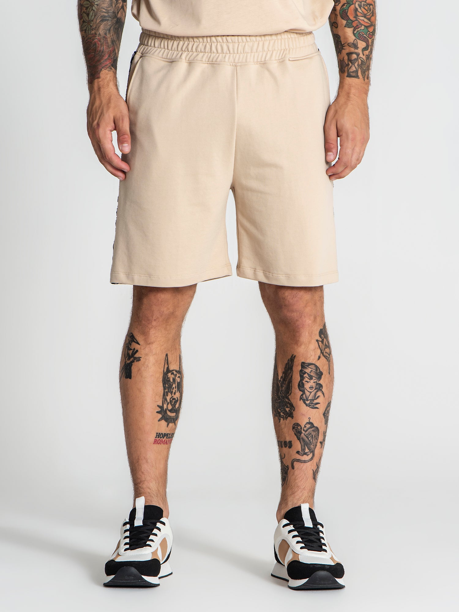 Beige Futura Shorts