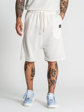 shorts / White Waffle Loose Shorts