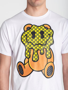 t-shirts / White Melting Bear Tee