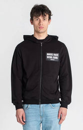 zip jackets / Black Doppelganger Hoodie Jacket