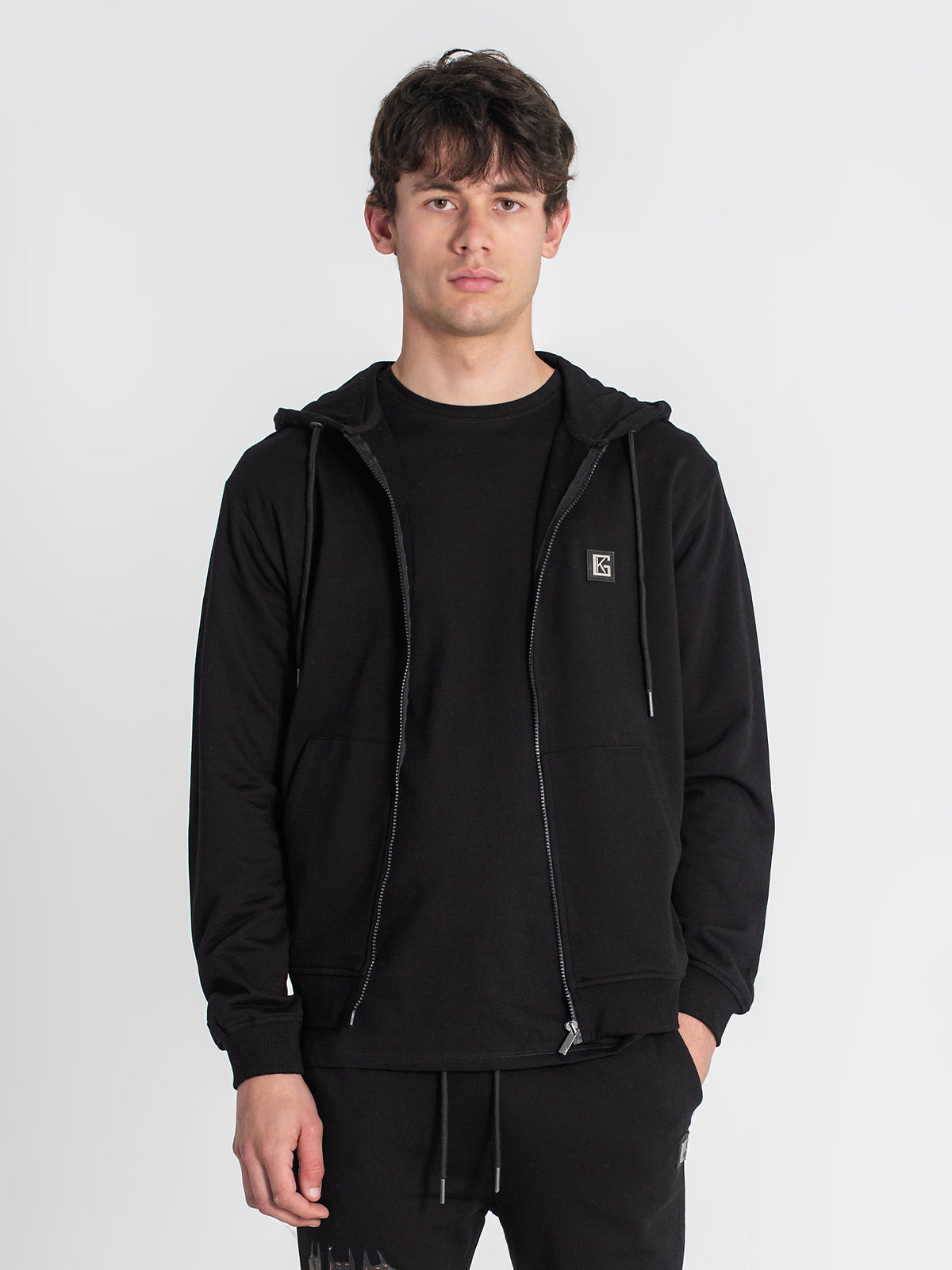 zip jackets / Black Anger Hoodie Jacket