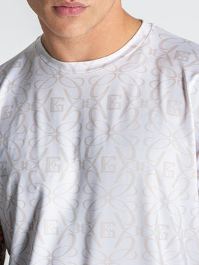 t-shirts / White Nouveau Printed Tee