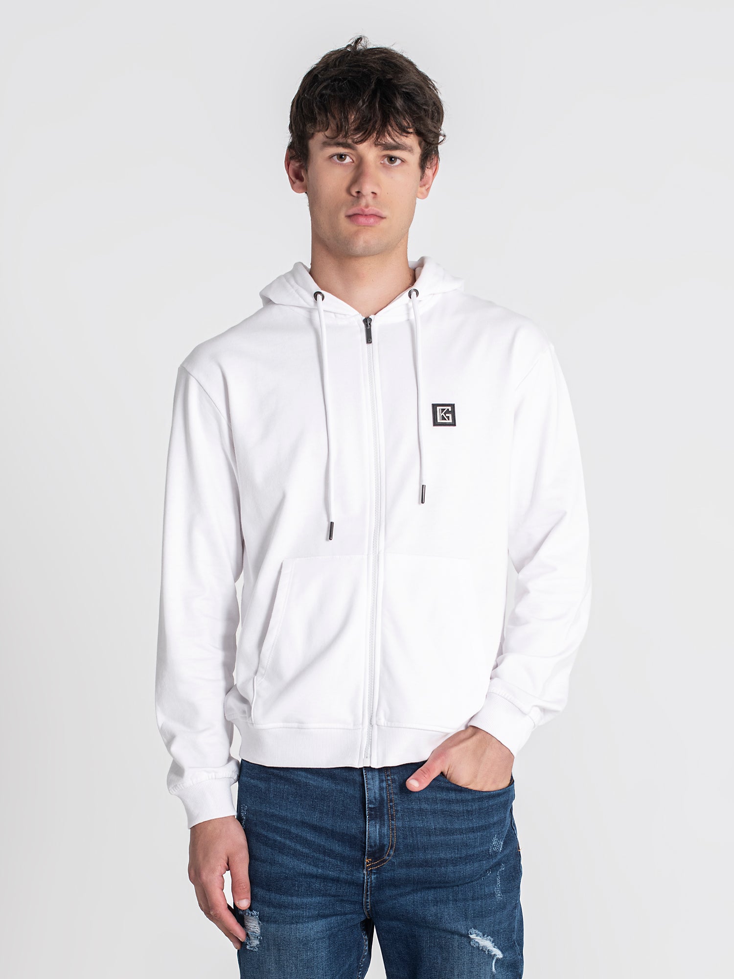 zip jackets / White Bear Alert Hoodie Jacket