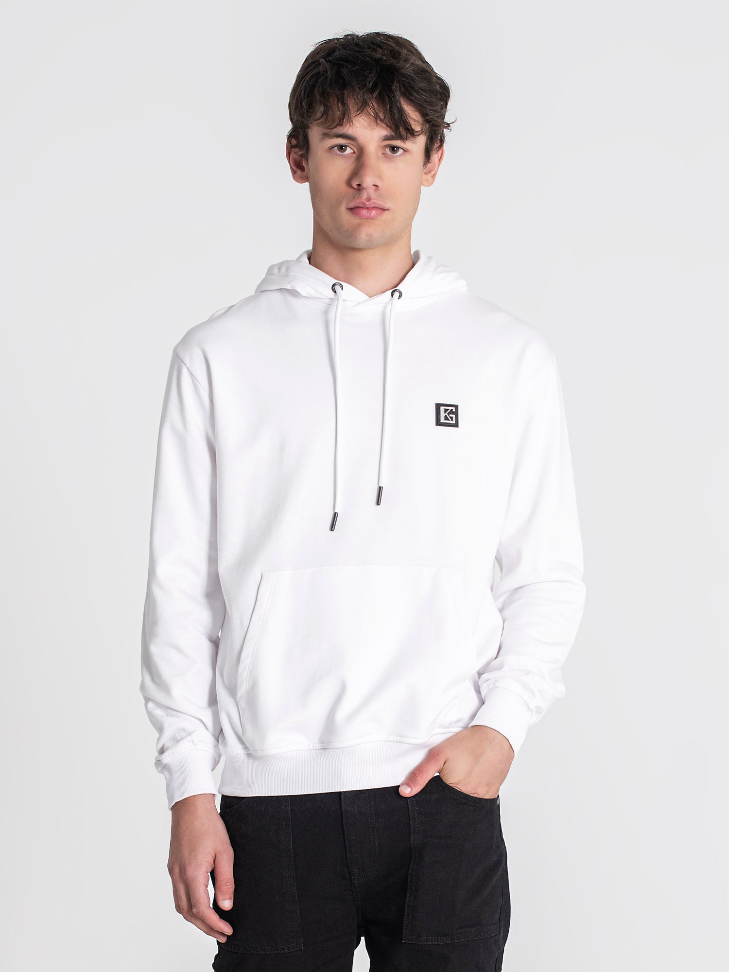 hoodies / White Alert Hoodie