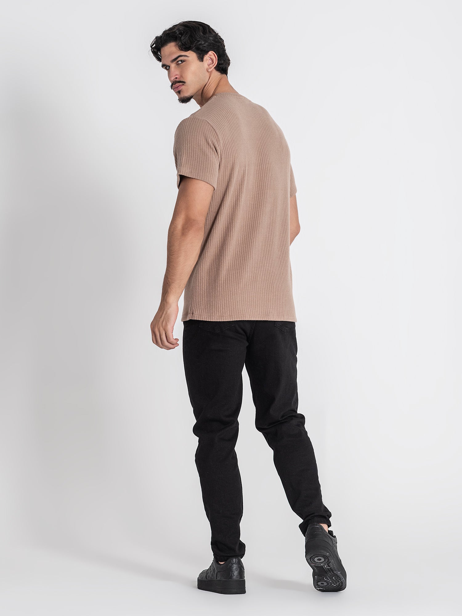 t-shirts / Camel Striped Tee