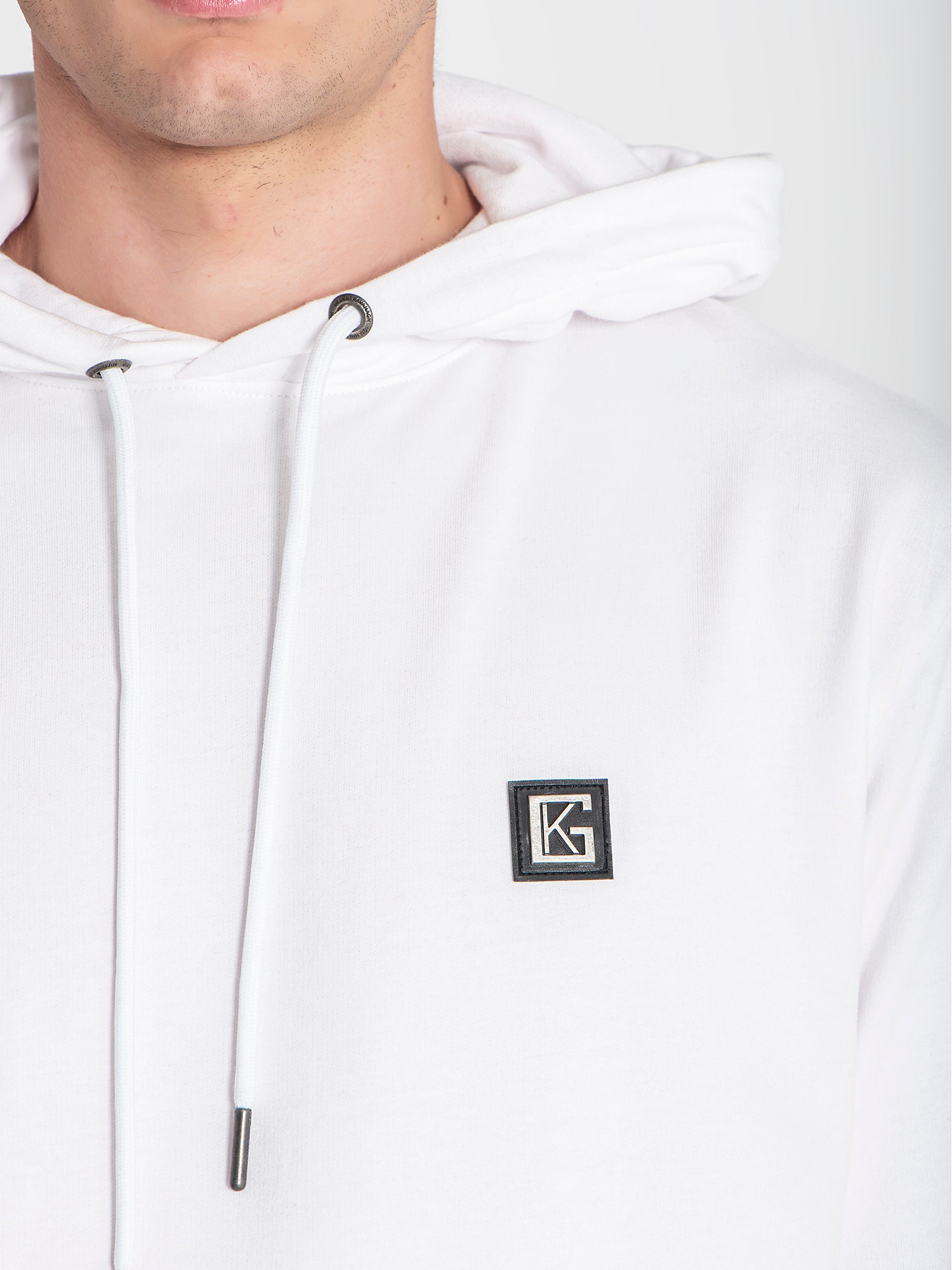 hoodies / White Alert Hoodie