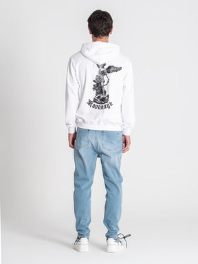 hoodies / White Warrior Angel Hoodie