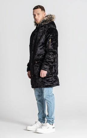 Black Houston Velvet Coat