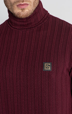 Burgundy Cosy Turtleneck