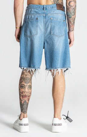 Light Blue Fashion Killer Denim Shorts