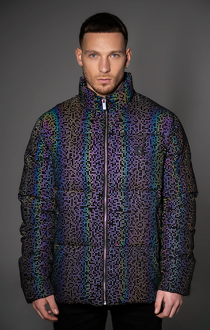 Multicolor Alien Puffer Jacket