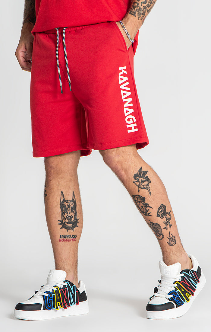 Red Futura Shorts