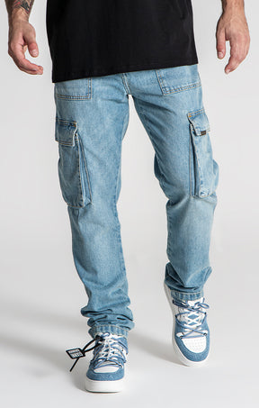 Light Blue Discover Cargo Jeans