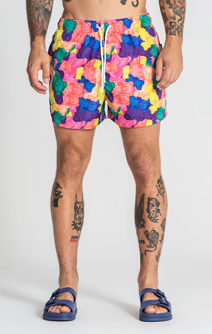 Multicolor Gummy Swimshorts