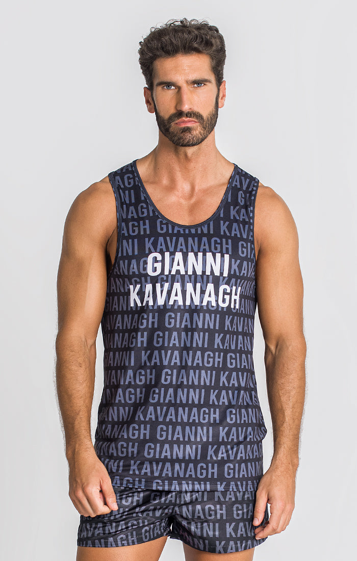 Black Typo Tanktop