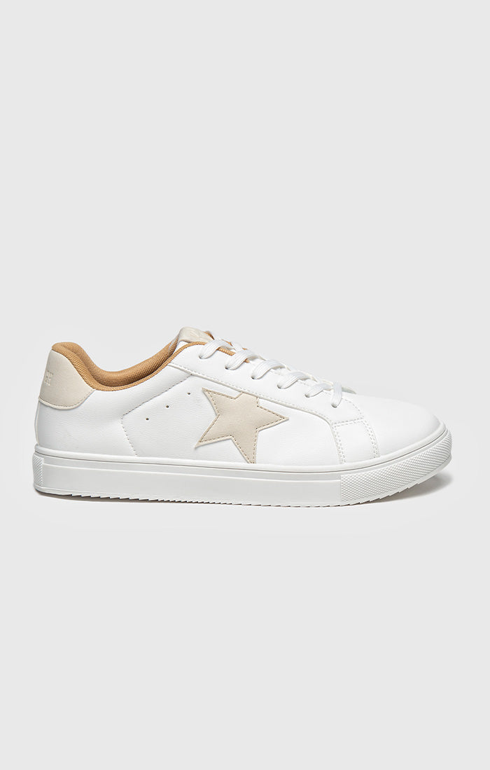 Beige Star Sneakers