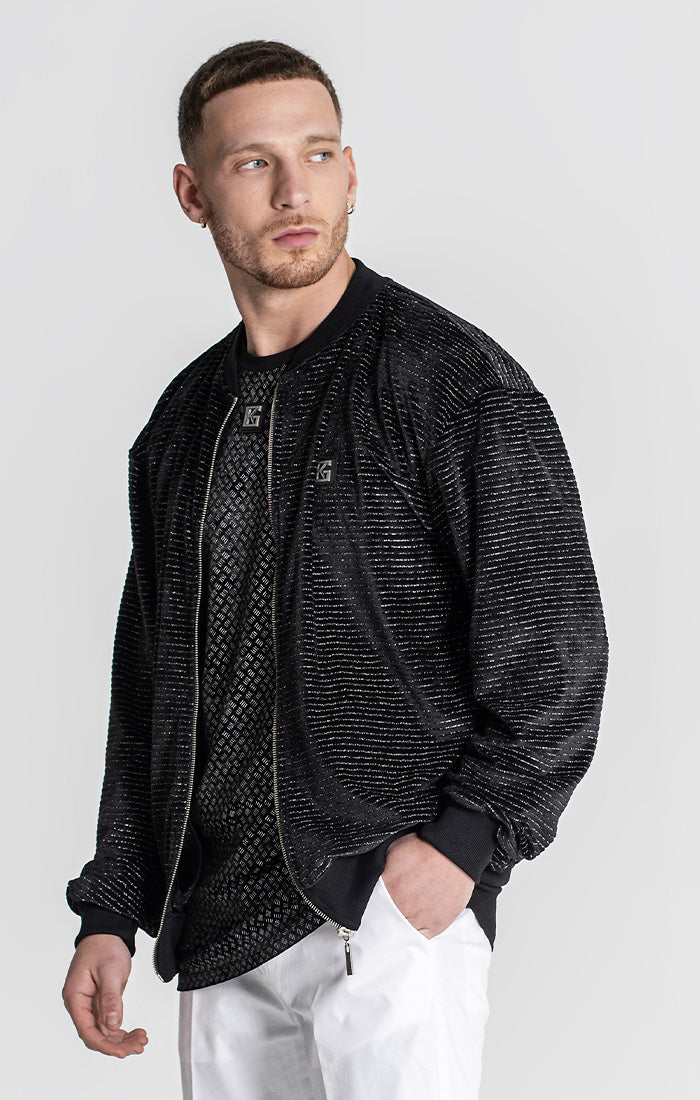 Black Feelings Bomber Jacket