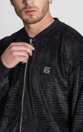 Black Feelings Bomber Jacket